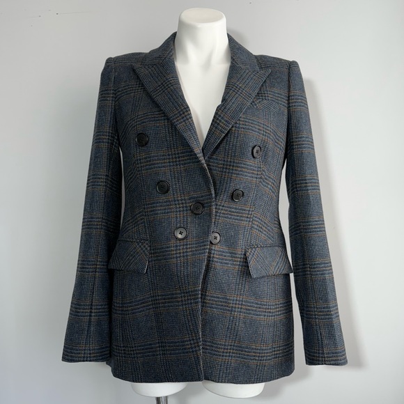 Veronica Beard Yareli Dickey Jacket in Navy Multi Size 4 Plaid Jacket Academia - Picture 7 of 16